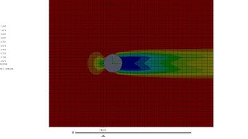 Solidworks Flow Simulation: Velocity (magnitude)