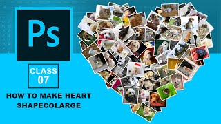 How to Make a Heart-Shaped Collage in Photoshop | Class 7