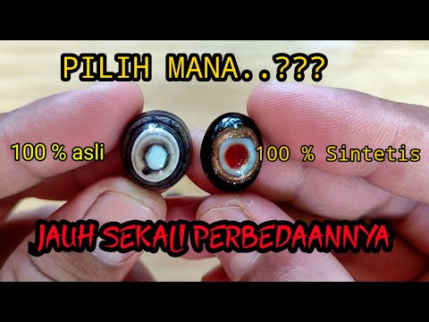 INILAH PERBEDAAN BATU MATA DEWA ASLI DAN SINTETIS