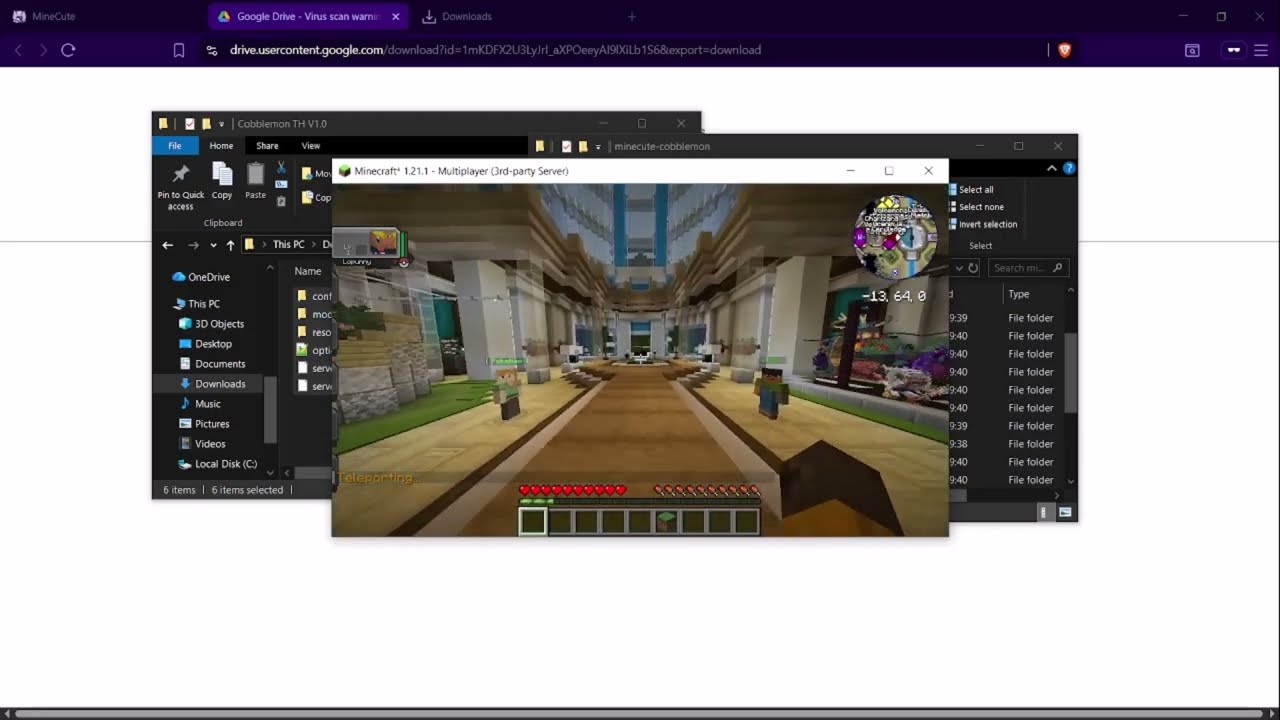 Cobblemon TH [วิธีการเข้าเซิฟ]