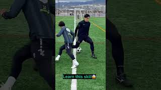 Learn this skill 🔥 you can try it ⚽️👍 #football #footballskills #soccer #tutorial #shorts #reels