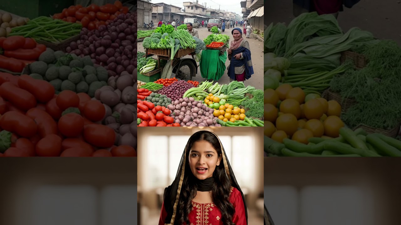 Hidden number in the vegetables 