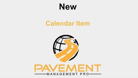 Add a New Calendar Item