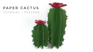 Paper Cactus Tutorial | Cara membuat kaktus dari kertas | Cara membuat Diy Aesthetic Room Decor Easy