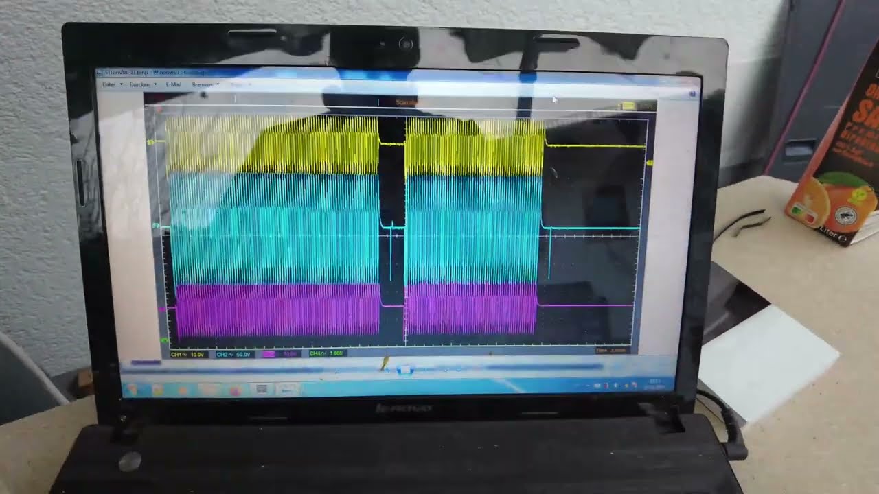 Messungen am Expansionsventil der Panasonic L Wärmepumpe Fehler H23