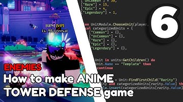 How to make a ANIME TOWER DEFENSE GAME on ROBLOX
