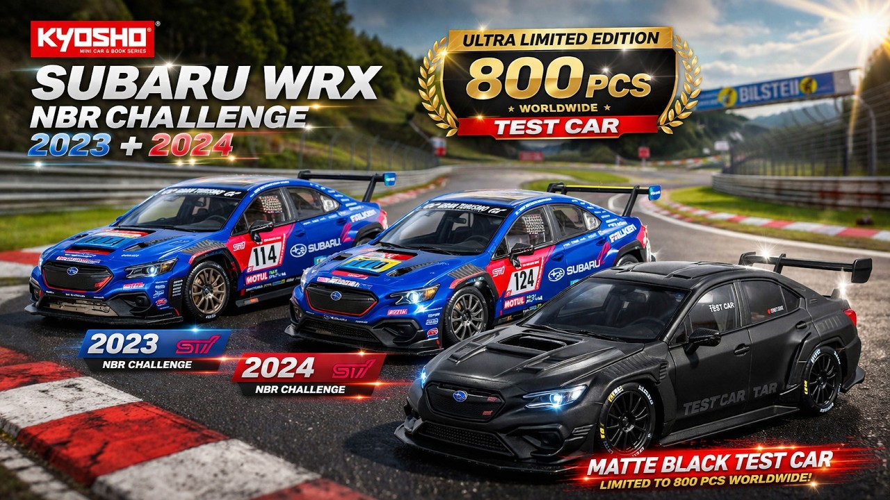 WORKING LIGHTS!😍🔥 NEW KYOSHO Mini Car & Book - SUBARU WRX NBR
