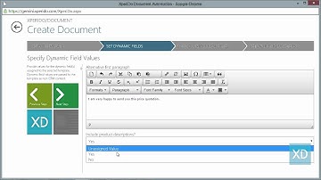 Dynamic Fields in XperiDo for Microsoft Dynamics CRM