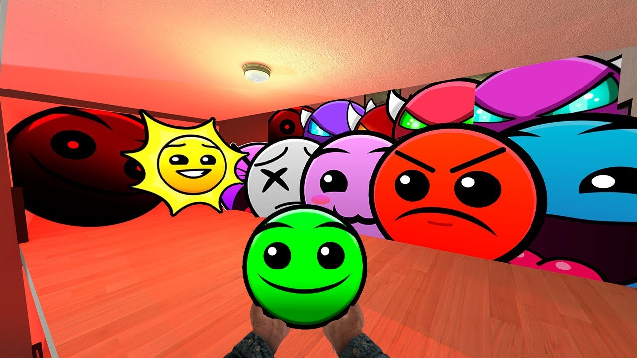 Saving Baby GreenFace From Geometry Dash Emoji, Fire in  the hole And Lobotomy Dash Nextbot in Gmod
