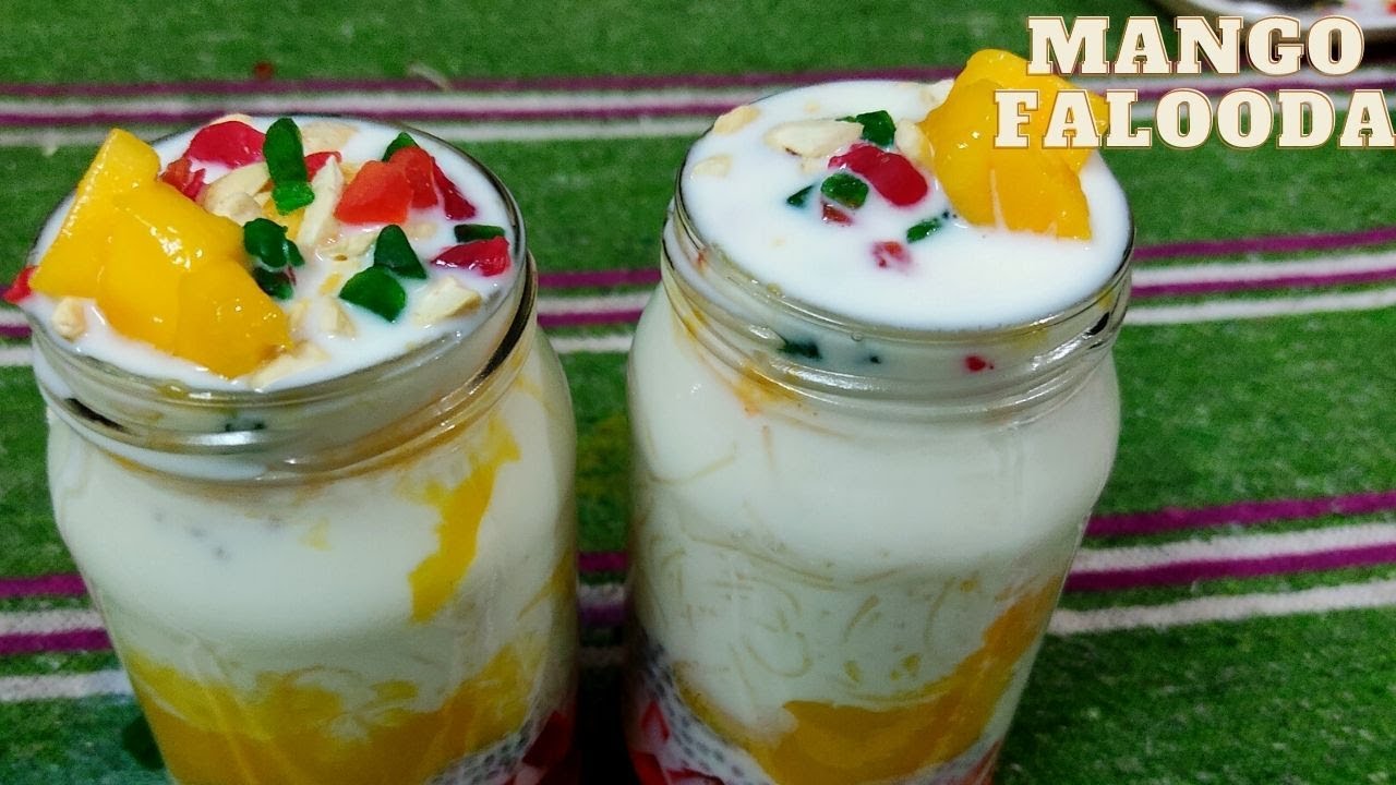 Mango Falooda With Vermicelli Mango Falooda With Jelly Recipe In Hindi mango-falooda-with-vermicelli-mango-falooda-with-jelly-recipe-in-hindi