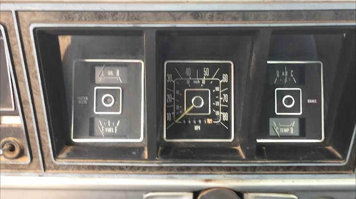 Easy Steps to Remove the Instrument Cluster of a 1977 F150