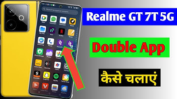 Realme GT 7T 5G me double app kaise chalaye/how to dual app settings in realme gt 7t 5g mobile