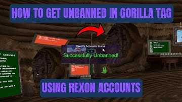 HOW TO GET UNBANNED IN GORILLA TAG USING REXON UNBANNER! (gorilla tag mod review)