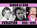 The evolution of Simon Le Bon from 1 to 62 years old