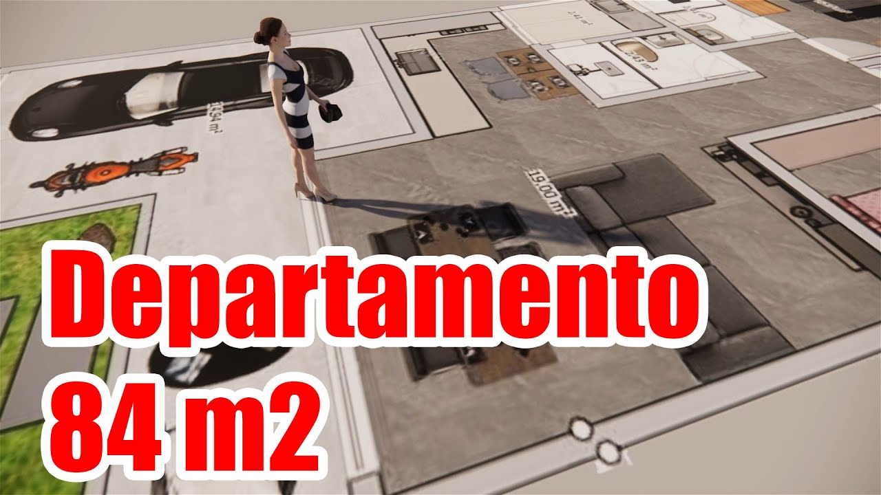 Ingenio en espacios reducidos! diseño departamento de 84 m2 # ...