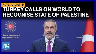 Turkey Calls On World To Recognise State Of Palestine | Dawn News English