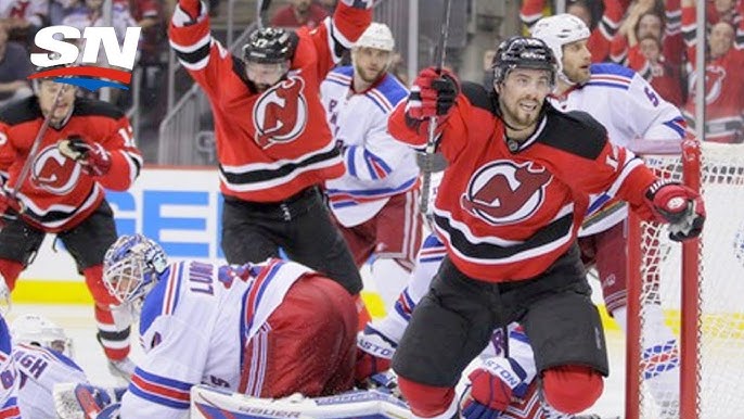 Adam Henrique OT Goal, Handshake Line & Trophy Presentation 5/25/12 Devils  vs Rangers NHL Playoffs on Make a GIF