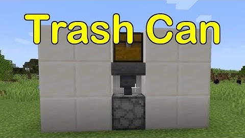 Make a Trash Can, Garbage Disposal | Minecraft