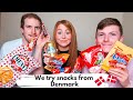 Northern Irish family trying snacks from Denmark