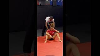 She Tried Choking Me So I Choked Her  #martialarts #wrestling #grappling #women #sports #jiujitsu