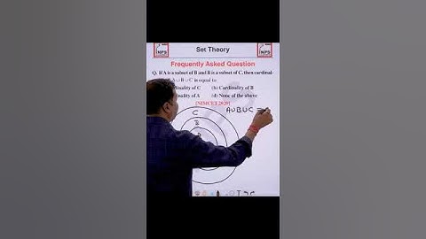 NIMCET 2025: Cardinality of Sets Explained with PYQs | Set Theory | INPS Classes