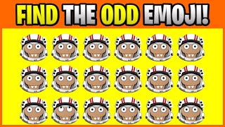 FIND THE ODD EMOJI! O15041 Find the Difference Spot the Difference Emoji Puzzles PLO