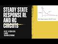 Steady state response in RL and RC circuits