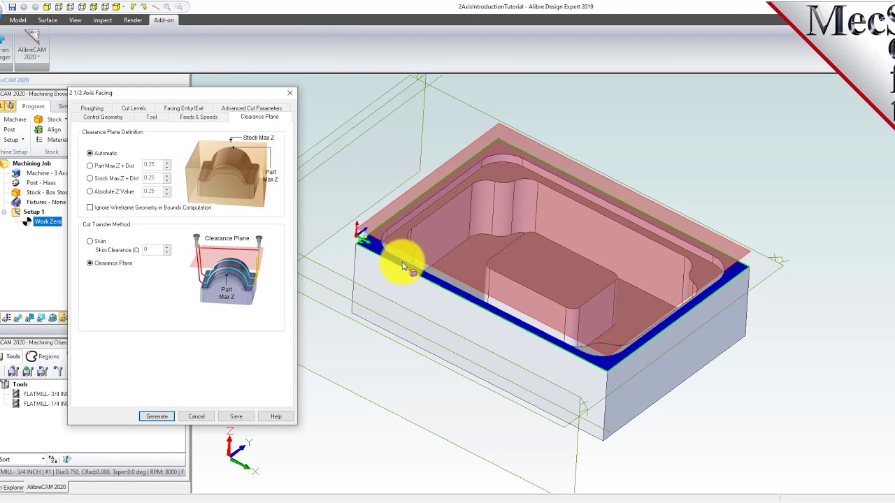 AlibreCAM 2020: 2½ Axis Milling Introduction