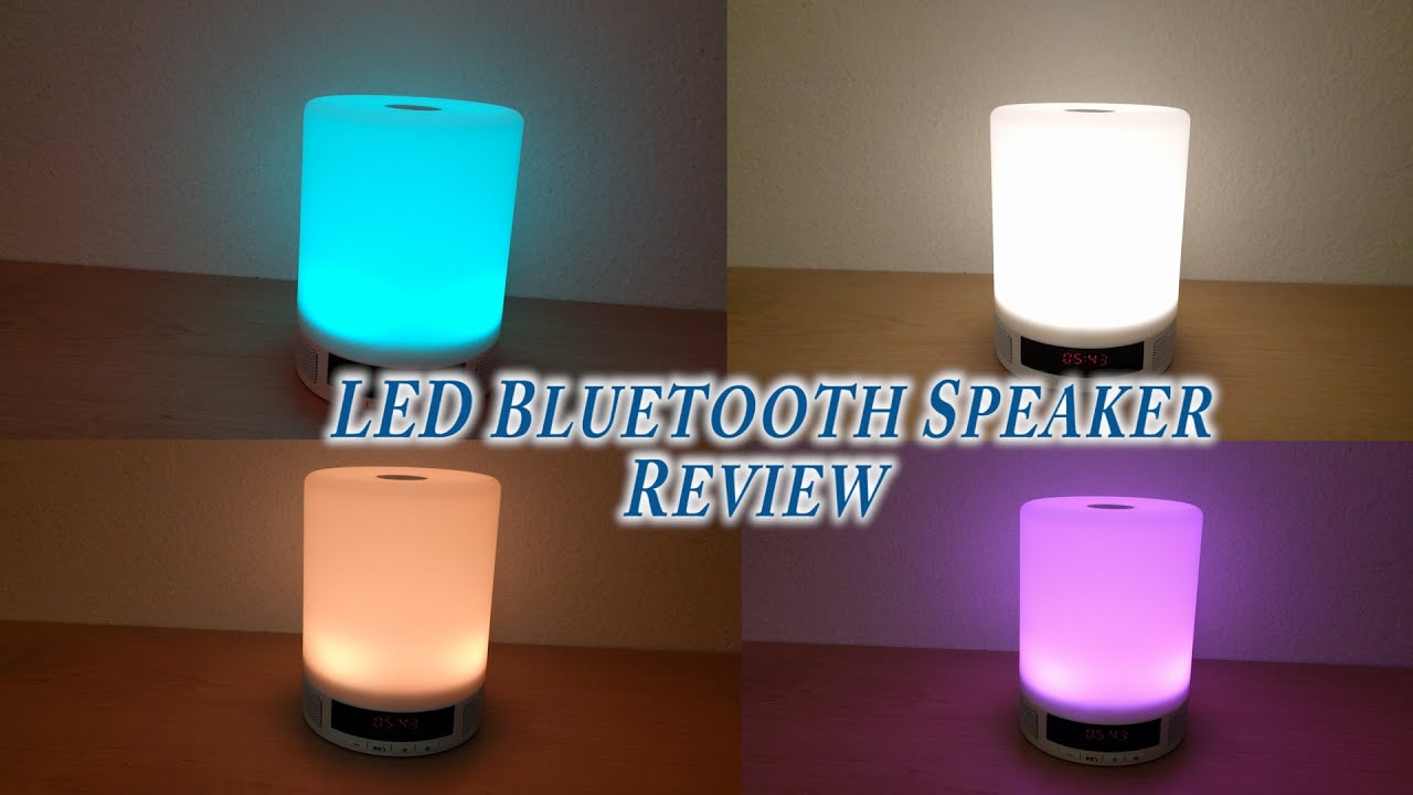 bt speaker with led lamp