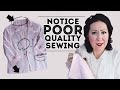 RED FLAGS OF A POOR QUALITY GARMENT – Get better at sewing by looking at garment construction!