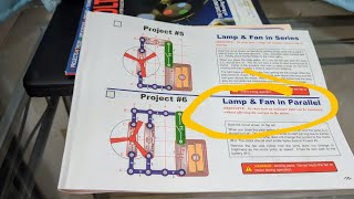 Lamp & Fan in Parallel - Elenco Snap Circuits Extreme Electronics Hobby Kit Project 6
