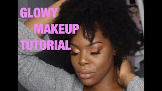 SUMMERTIME FINE GLOWY MAKEUP LOOK! :)