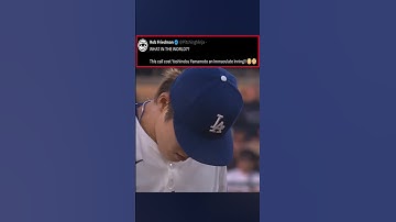 THIS Call cost Yoshinobu Yamamoto an IMMACULATE Inning!! 😳😳😳 #mlb