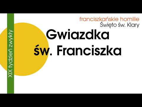 Gwiazdka św  Franciszka: 11 VIII 2026