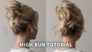 High Bun Updo Hairstyle ❤ Wedding Hairstyle, Prom, Wedding Guest