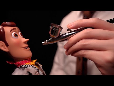 ASMR]ウッディの修理? - Cleaning Woody Inspired by Toy Story 2(No talking)