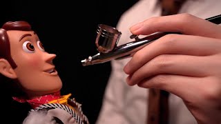 [ASMR]Ремонт Вуди - Cleaning Woody Inspired by Toy Story 2(No talking)
