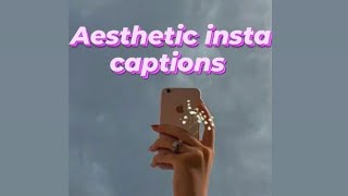 Asethetic instagram captions♡#cool captions #pinterest