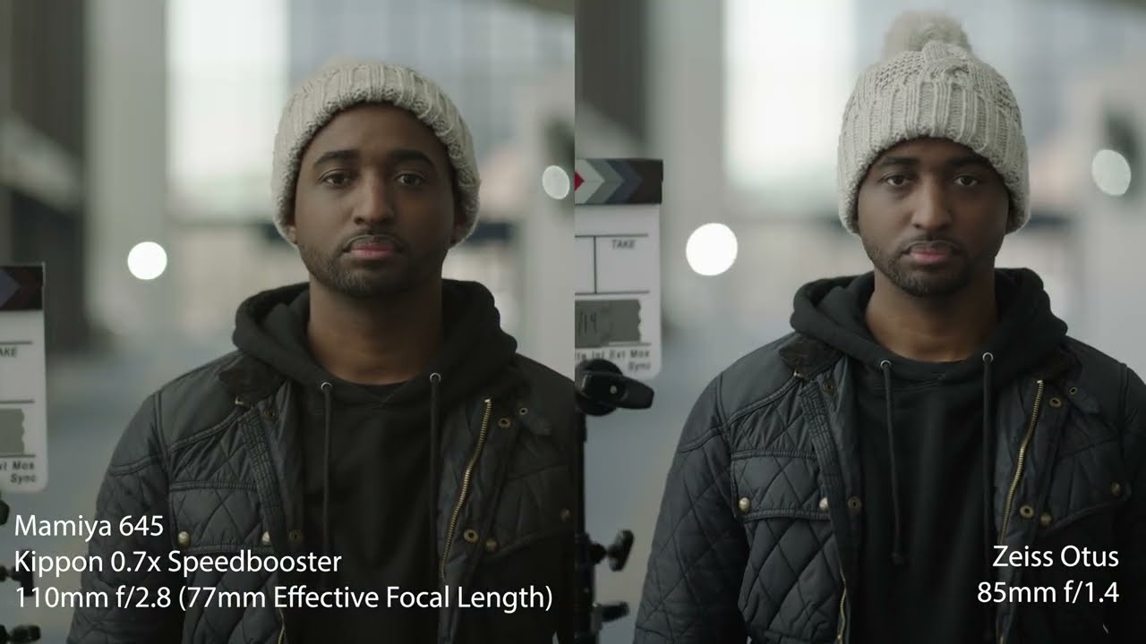 Mamiya 645 + Kippon 0.7x Speedbooster VS Zeiss OTUS Cinemod + CONTAX ANAMORPHIC Comparison
