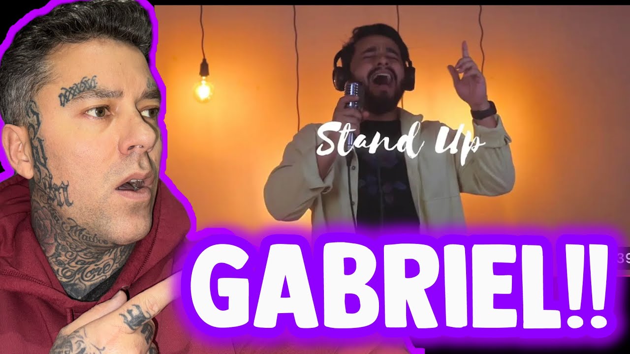 AMAZING! | Rapper FIRST TIME REACTION to Gabriel Henrique - Stand Up (Cover)