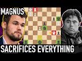 Magnus Sacrifices ALL HIS PIECES vs. Hikaru