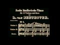 6 Ländler para dos violines y bajo, WoO 15. Ludwig van Beethoven