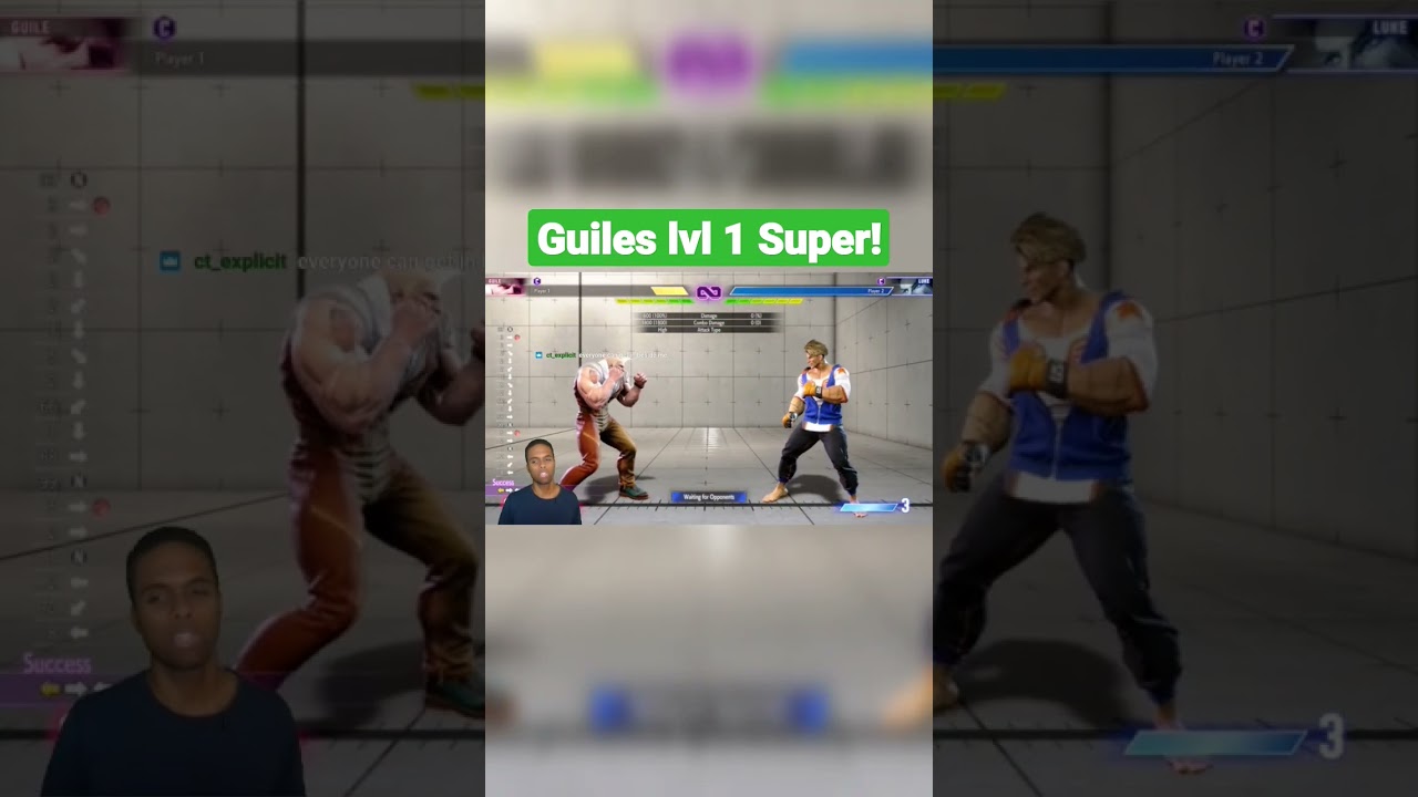 Guile's lvl 1 Super! 