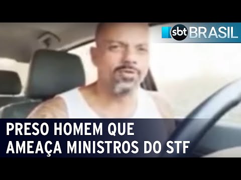 Homem que ameaça ministros do STF é preso em Minas Gerais | SBT Brasil (22/07/22)