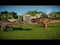 Jurassic World Evolution 2 бои динозавров-барионикс VS карнотавр