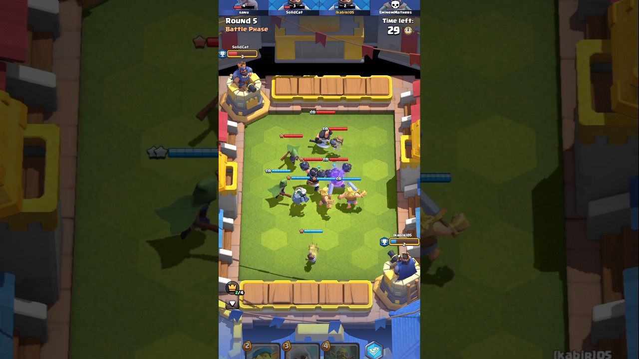 Dubble golden Knight vs Dubble mega knight. vs battle . #clashroyale #soloroyalex