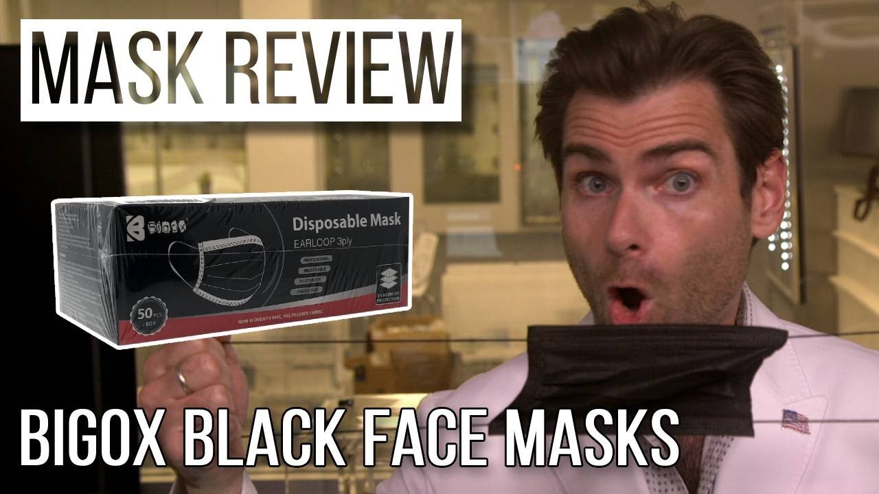 Bigox Black 3ply Disposable Face Masks – Armbrust American