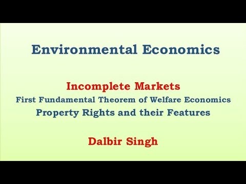 Market Failure| Incomplete Markets|Property Rights| Welfare Economics ...