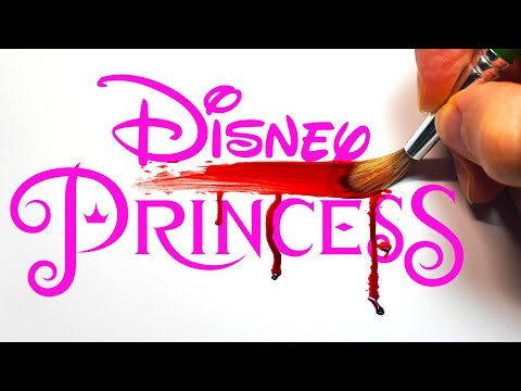Horror Artist Vs Disney Princess Colouring Book