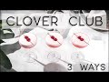 How to make a Clover Club cocktail - 3 gin cocktails